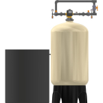 Excalibur Commercial EWS-S2MQC1200 Simplex Water Softener - front view