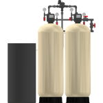 Excalibur Commercial EWS-SD1210 Duplex Alternating Water Softener - front view