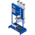 Excalibur Commercial RO-SFLC3 Reverse Osmosis System - angle view