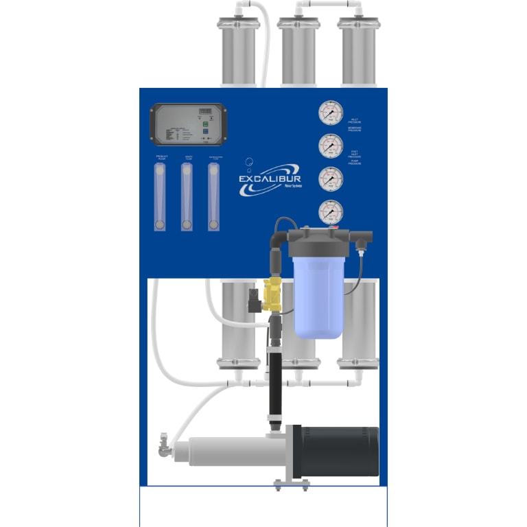Excalibur Commercial RO-SFLC3 Reverse Osmosis System - front view