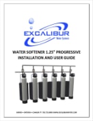 Excalibur water softener progressive flow EWS SC125 manual thumbnail