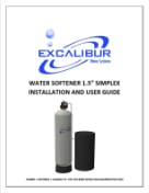 Excalibur water softener simplex EWS S15 manual thumbnail