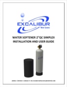Excalibur water softener simplex EWS S2MQC manual thumbnail