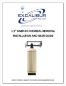 Excalibur chemical removal filter simplex EWS FS15-CS manual thumbnail