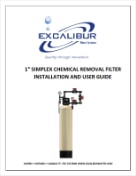 Excalibur chemical removal filter simplex EWS FS1-CS manual thumbnail