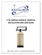 Excalibur chemical removal filter simplex EWS FS2MQC-CS manual thumbnail