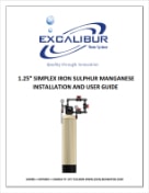 Excalibur iron filter simplex EWS FS125-ZH manual thumbnail