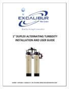 Excalibur turbidity filter duplex alternating EWS FD1-AG manual thumbnail