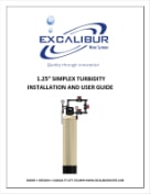 Excalibur turbidity filter simplex EWS FS125-AG manual thumbnail