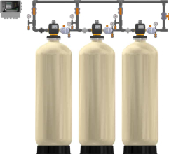 Excalibur Commercial EWS-FSC153CS8 Triplex Progressive Flow Chemical Removal Filter