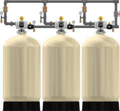 Excalibur Commercial EWS-FSC2HF3CS18 Triplex Progressive Flow Chemical Removal Filter