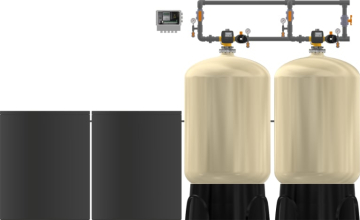 Excalibur Commercial EWS-SC2MQC21200 Duplex Progressive Flow Water Softener